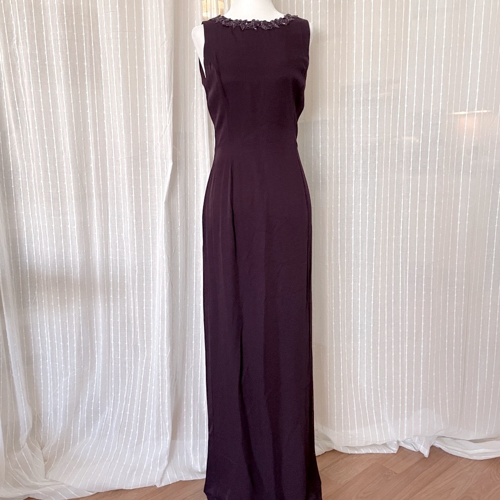 Scott McClintock Plum Evening Gown